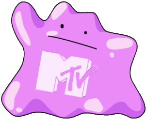 MTV Jello monster logo treatment