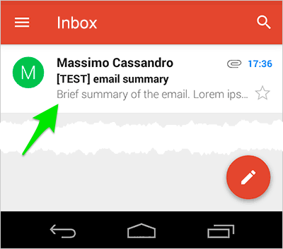 Gmail app example