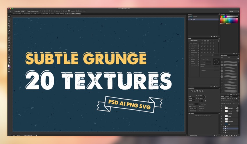 Subtle Grunge Textures PSD AI PNG SVG
