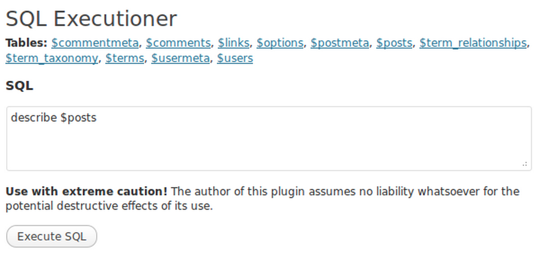 SQL Executioner