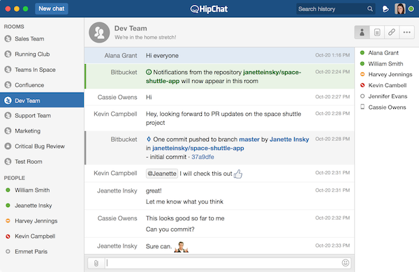 HipChat Group Chat on a Mac