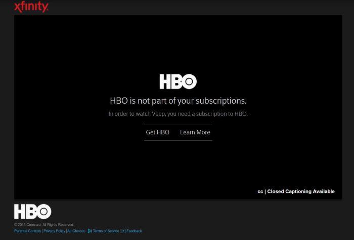 An HBO DRM error