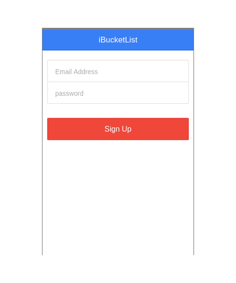 Sign up Screen