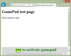 GamePad Test Page