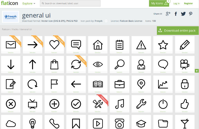 General UI Icons-
