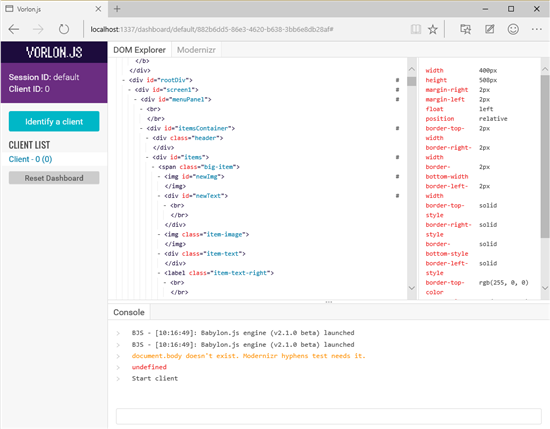 Checking the CSS properties of a node