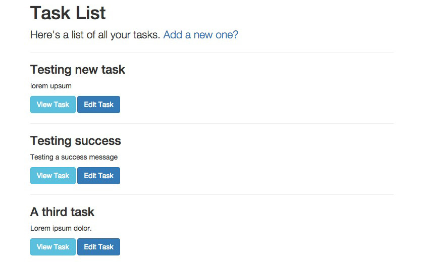 Task listing