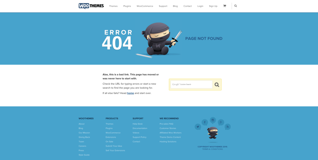 WooThemes 404