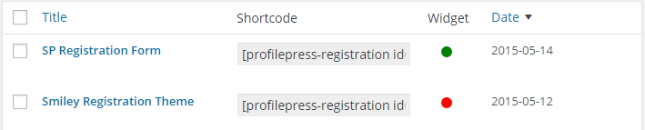 Registration Catalog