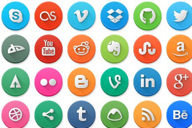 Social - 11 - Circle Icons-