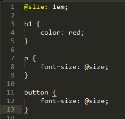 CSS file variables