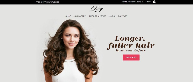 Website: Longer fuller hair.