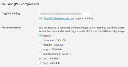 tinypng for wordpress