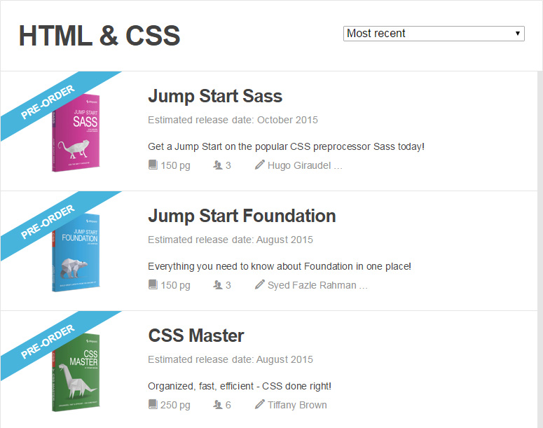 SitePoint Premium's new CSS content