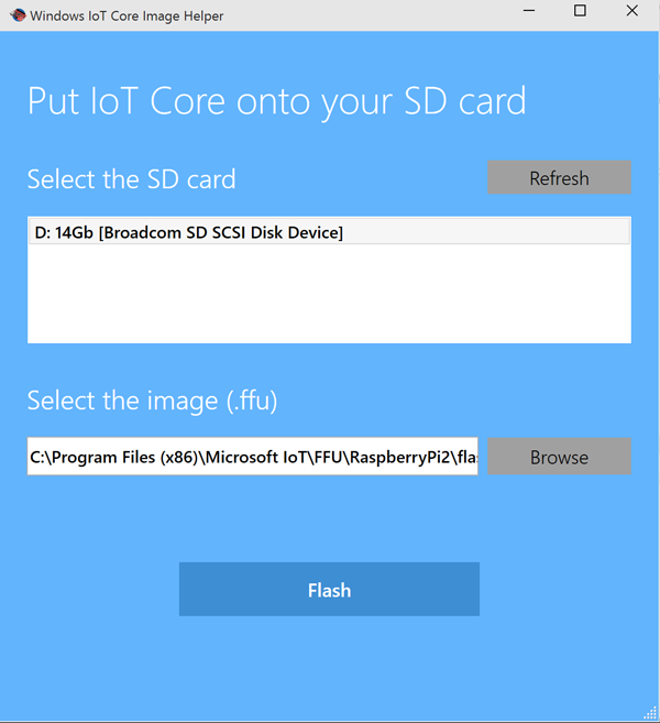 Putting IoT Core on SD Card