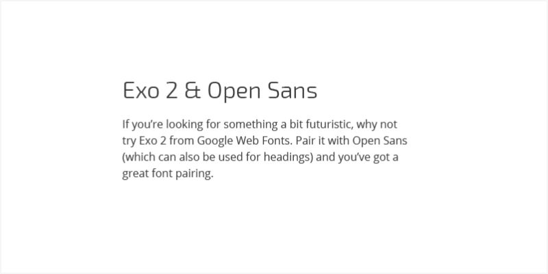 EXO 2 AND OPEN SANS
