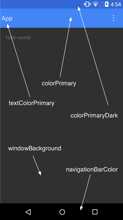 Material Design Color Palette