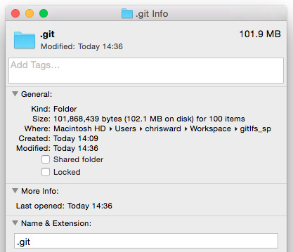 Git Folder Size