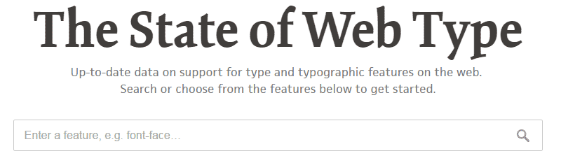 The State of Web Type
