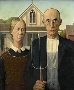 American Gothic by Grant Wood (1950)