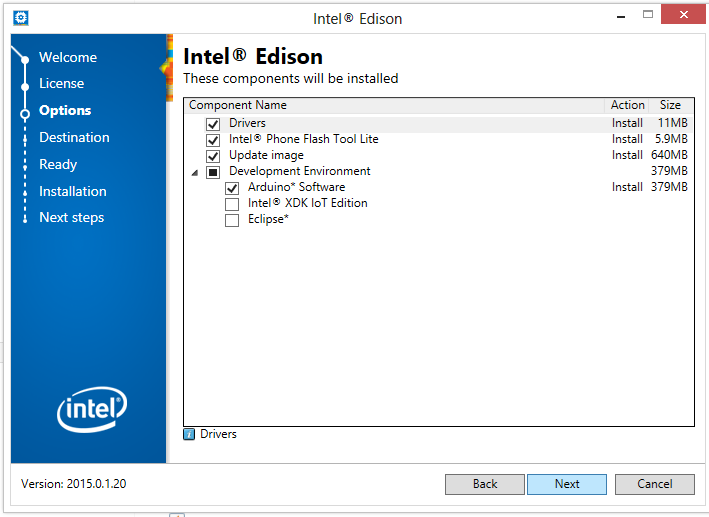 Intel Edison Board Installer
