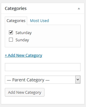 Timetable Categories