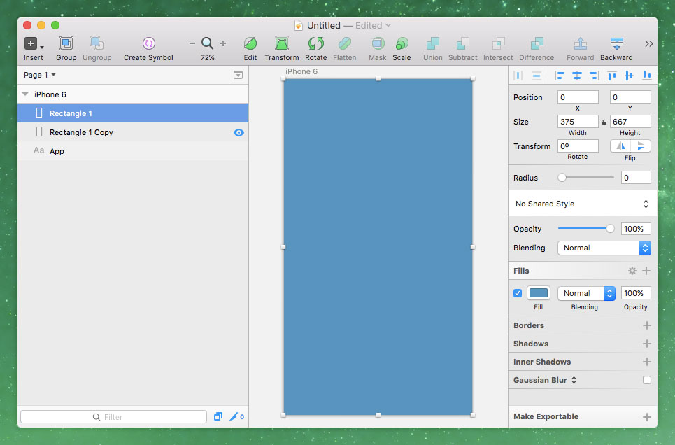 Setting Up the Artboard in Sketch