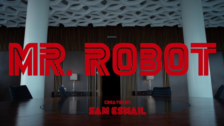 Mr. Robot title panel #1 - The corporate headquarters