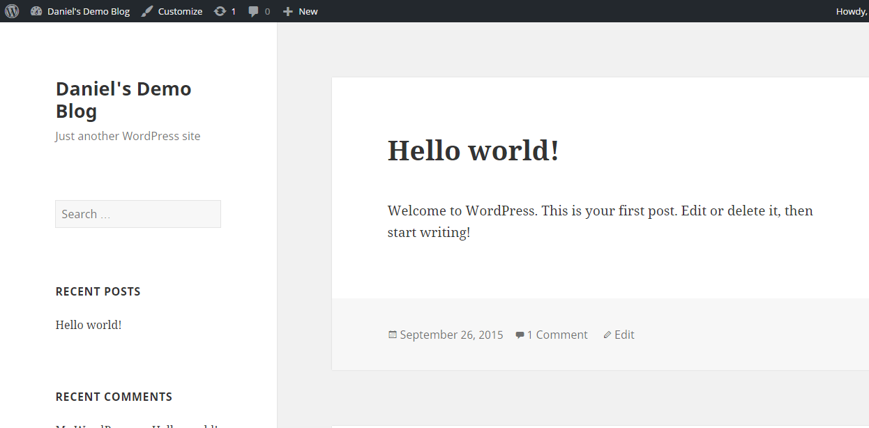 WordPress launched
