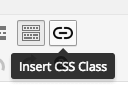 TinyMCE insert CSS Class