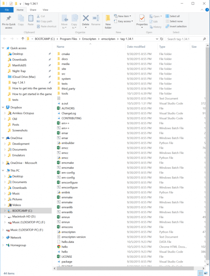 Explorer folder directory