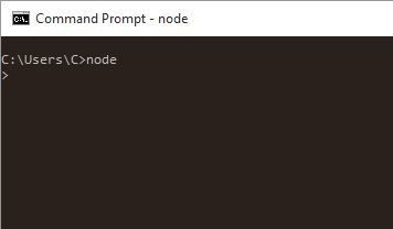 Node.js in the Windows console