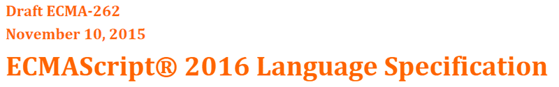 ECMAScript® 2016 Language Specification