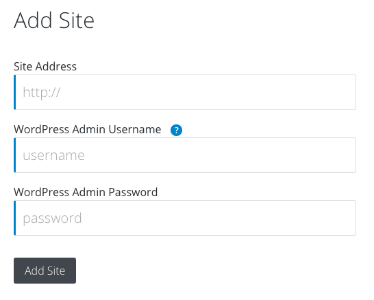 iThemes Sync Add Site Details