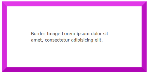 Simple example of border image with border-image-slice.