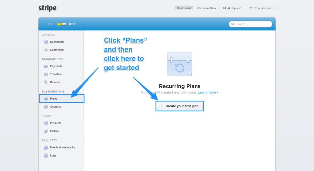 Adding a new subscription plan in Stripe