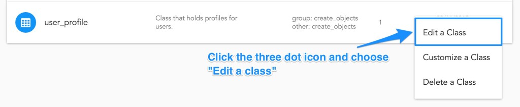 Editing the user_profile class