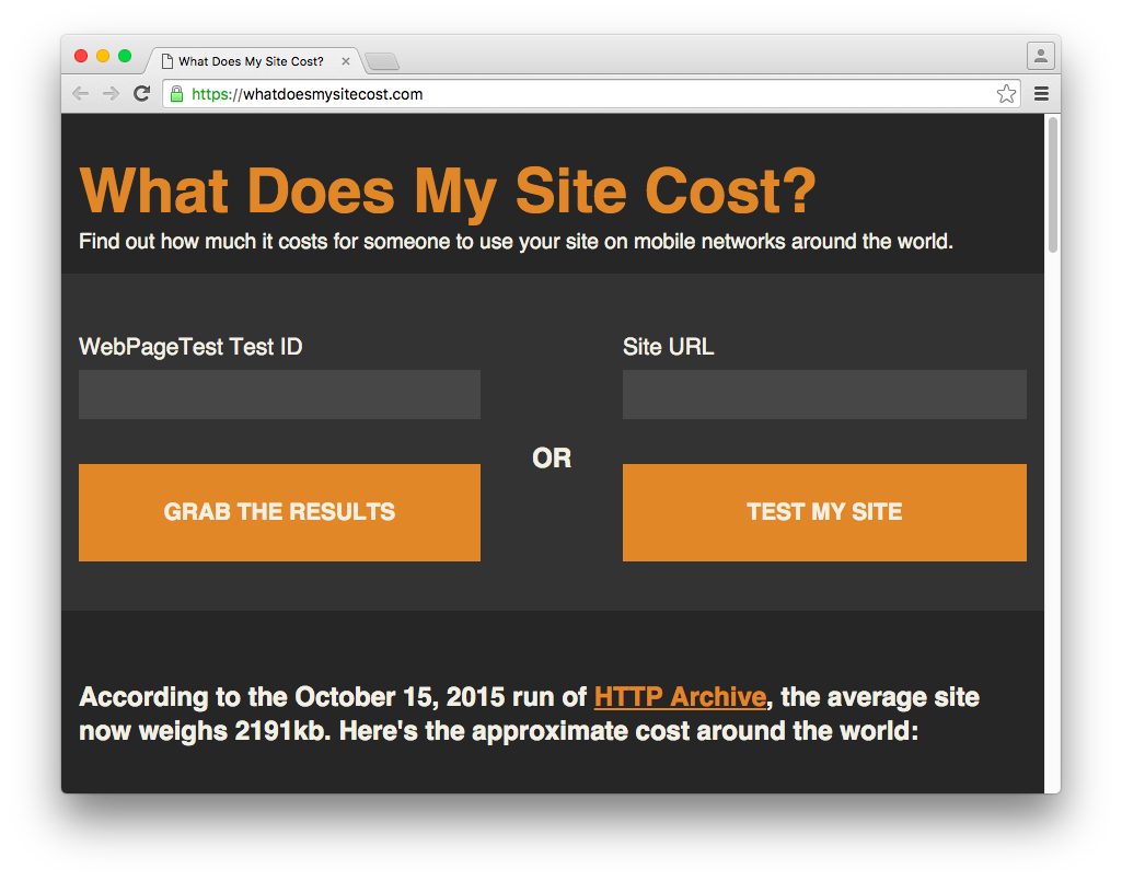 What Does My Site Cost?