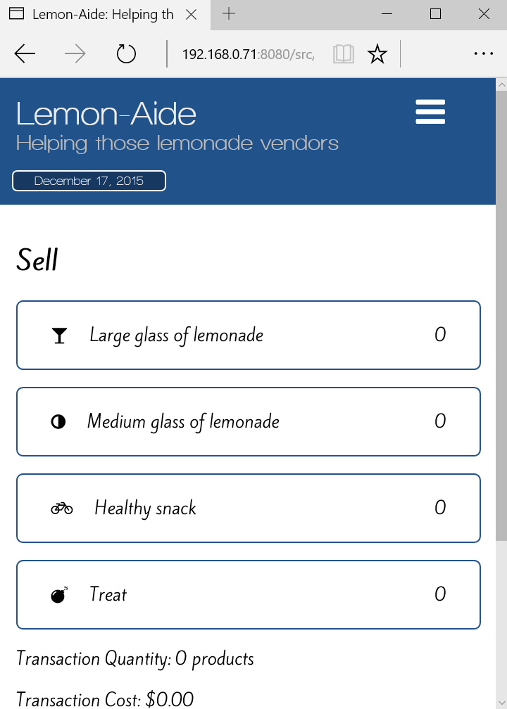 Lemon-Aide application