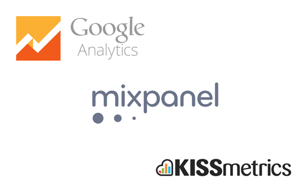 Google Analytics - Mixpanel - Kissmetrics