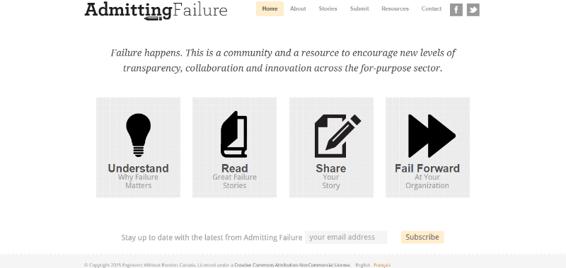 Admitting Failure