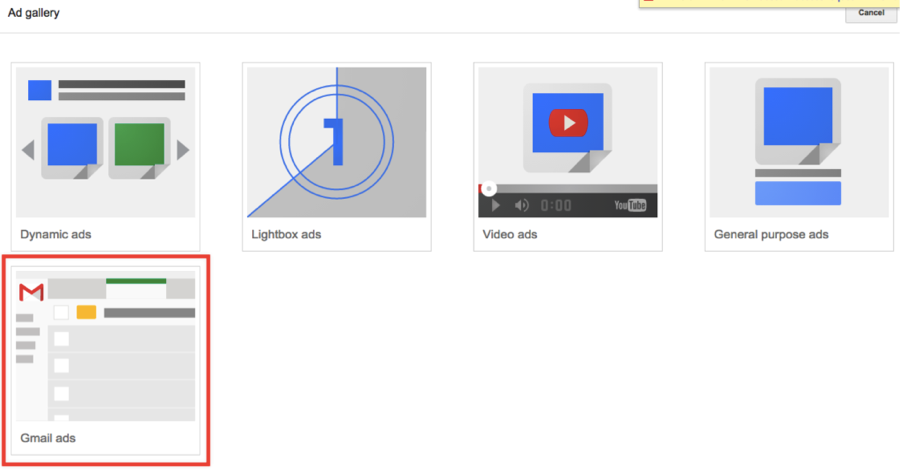 Select Gmail Ads