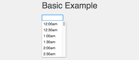 jquery.timepicker example