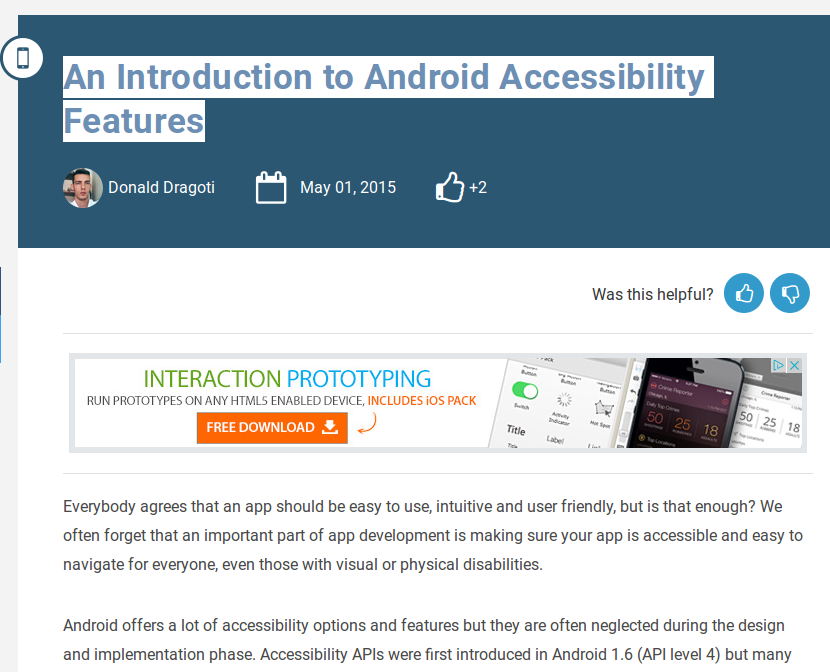 Android Accessibility