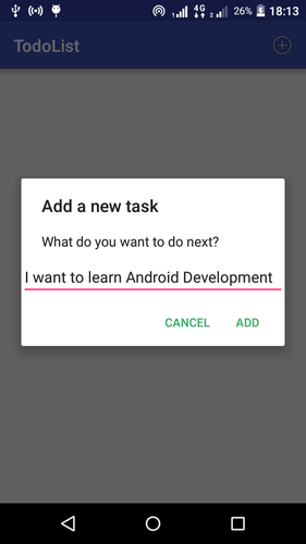 Add a new Task