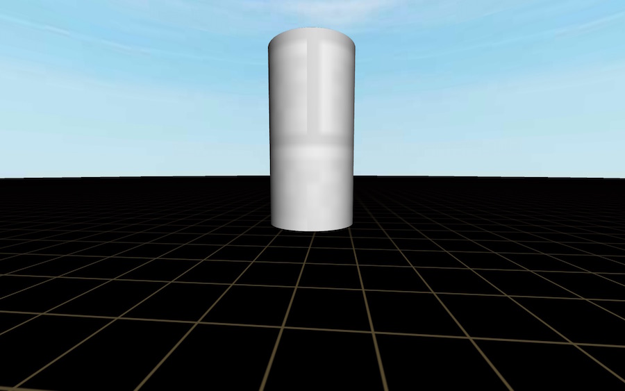 A cylinder in our scene