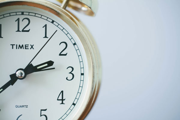 Stock photo of clock indicating a ticking timepiece