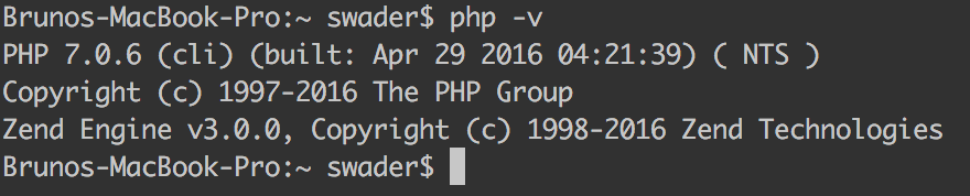 PHP 7 running on OS X