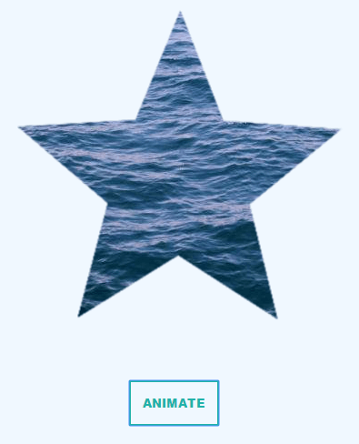 Animating a star-shaped masked image with CSS.