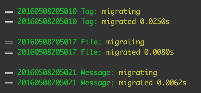 Successful migration of all three files